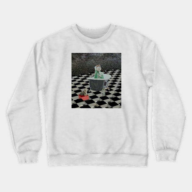 Checkered past Crewneck Sweatshirt by mintchocollage